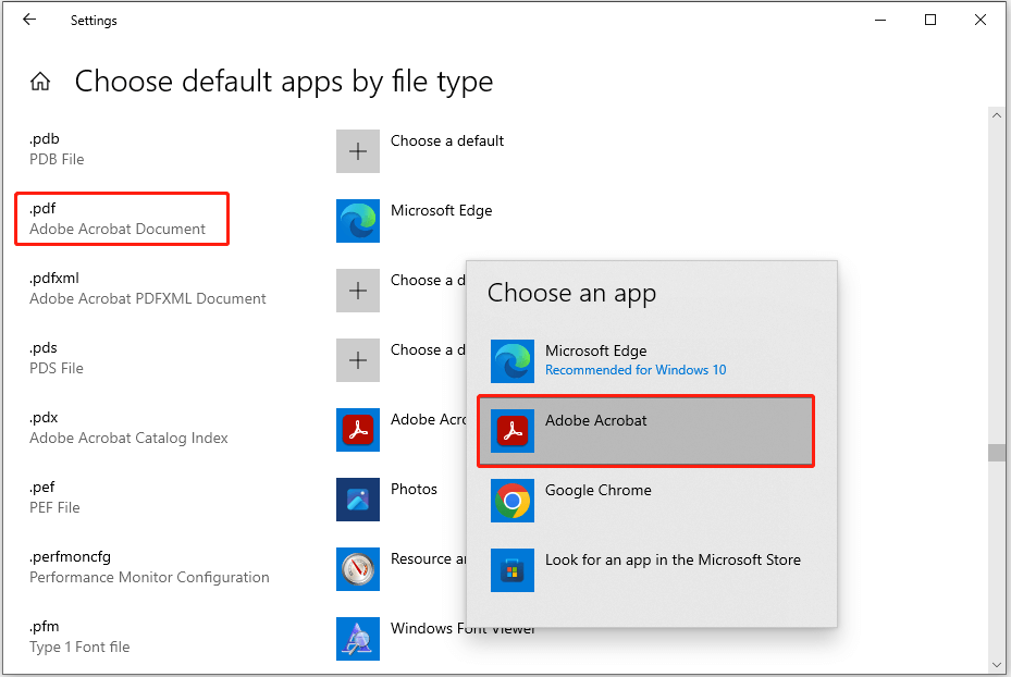 Klik kanan Cetak Hilang di Windows 5 pilih Adobe Acrobat