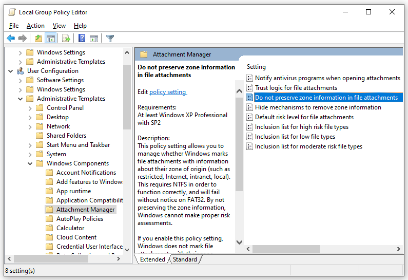 Apakah Windows Memblokir Akses ke File Ini? Bagaimana cara membuka blokir? 7 temukan kebijakan ini