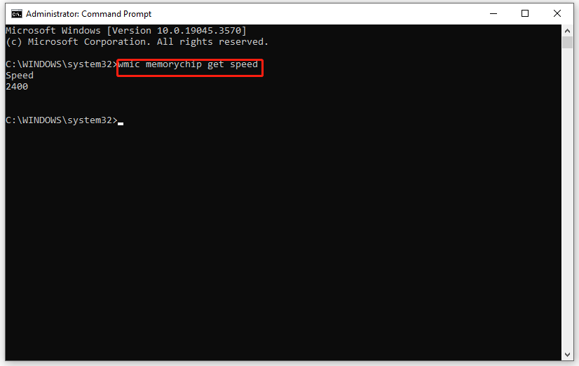 Soal - Kecepatan RAM Salah Windows 10/11 3 periksa kecepatan RAM melalui CMD