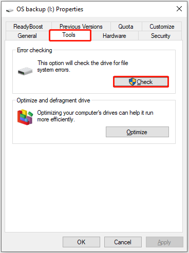 Alternatif CHKDSK terbaik untuk Pemeriksaan Kesalahan Disk 3 jalankan pemeriksaan kesalahan disk