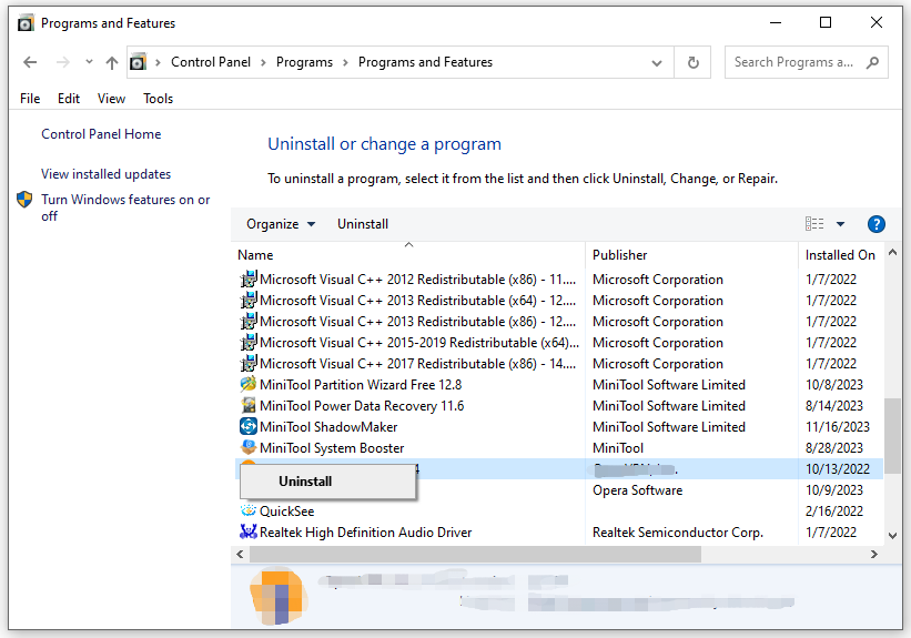 6 Cara Teratas untuk Memecahkan Masalah ClipSp.sys BSOD Windows 10/11 7 tekan Copot pemasangan