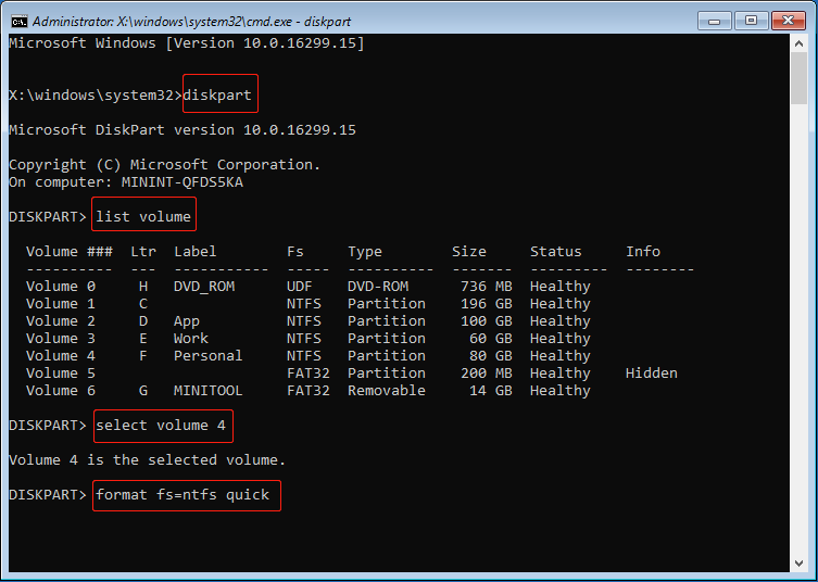 Panduan Lengkap: Memformat SSD Tanpa OS 3 Format partisi yang dipilih ke NTFS
