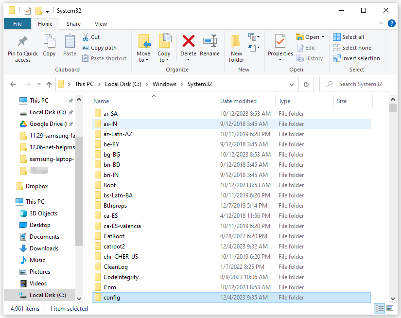 Nama pengguna tidak dapat ditemukan 1 arahkan ke folder konfigurasi