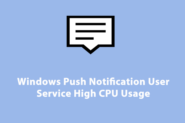 Pengguna Layanan Pemberitahuan Push Windows Penggunaan CPU / memori yang tinggi