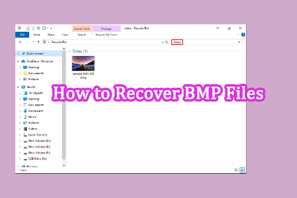 BMP File Recovery: Recover BMP Files with Three Tested Methods