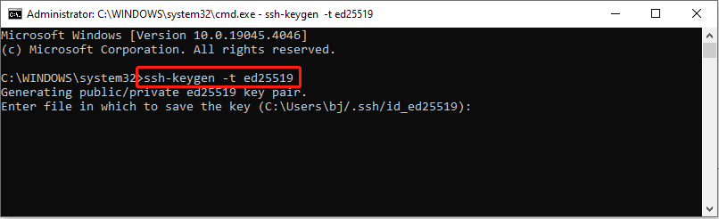 Dua Metode Menghasilkan Kunci SSH di Windows dengan Mudah 5 ketik ssh-key -t ed25519