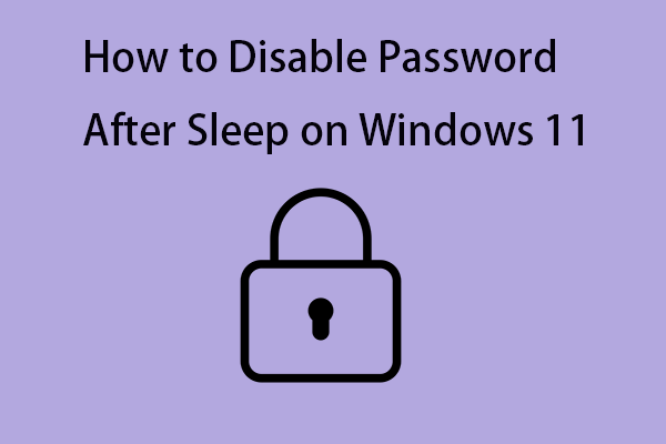 how to disable password after sleep windows 11