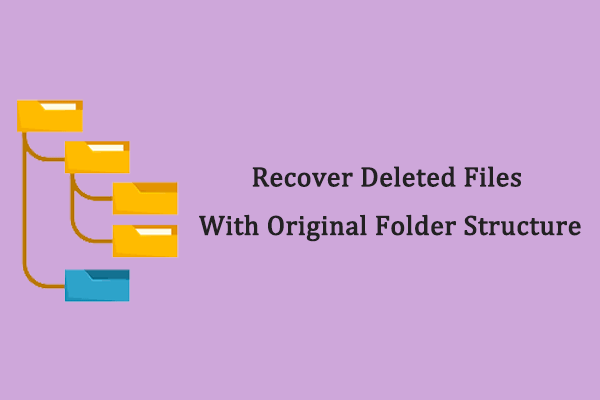How to Recover Deleted Files With Original Folder Structure