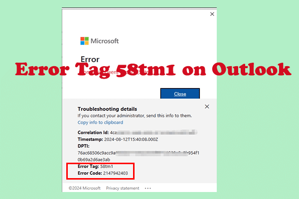 Microsoft Office Error Tag 58tm1 on Outlook: Try 6 Tactics