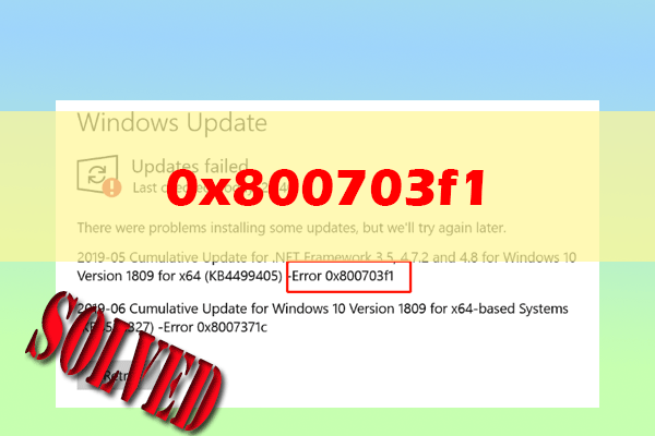 Fix Windows Update Error 0x800703f1 in Windows 11/10 Easily