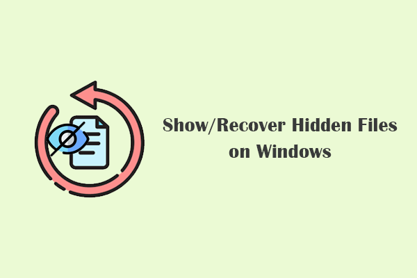 Recover Hidden Files on Windows: Checklist for Beginners