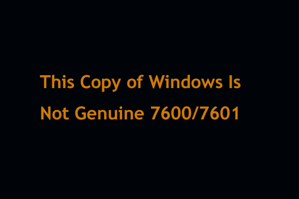 this copy of Windows is not genuine