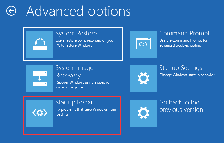la restauración del sistema de Windows 8 pesa la inicialización