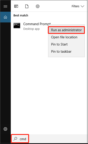 choose Run as administrator