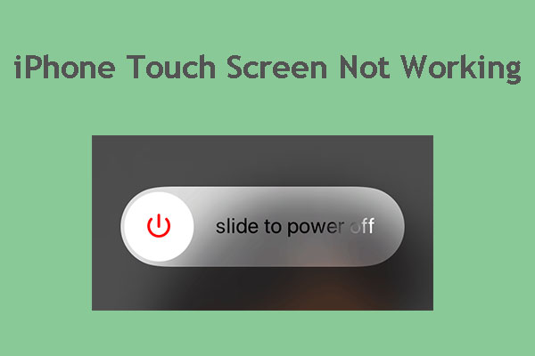 iPhone touch screen not working