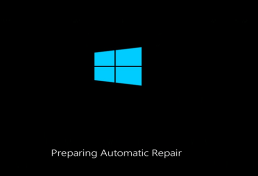 show the window of Preparing Automatic Repair