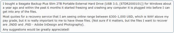external hard drive freezes computer case in reddit