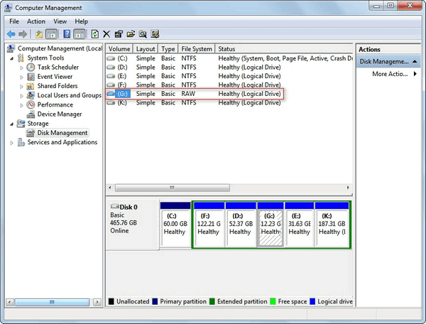 recovery file system fat32