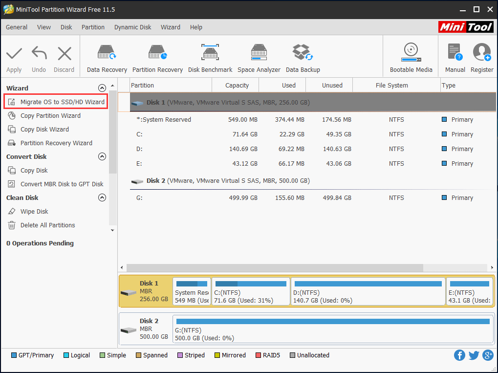 migracja OS z HDD na SSD