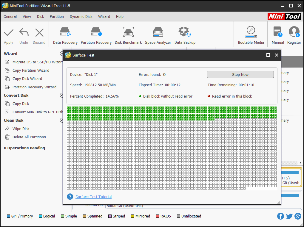 prueba el disco duro