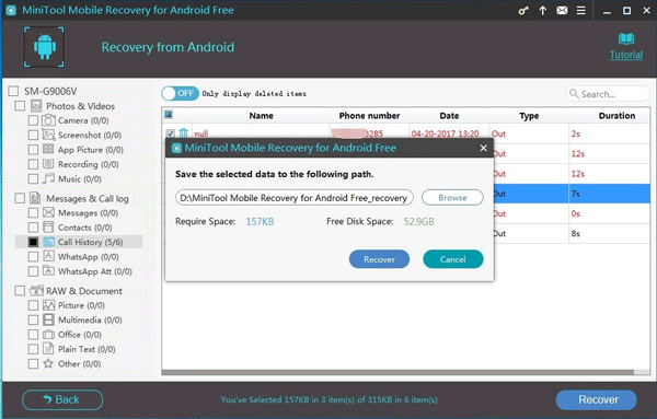 how to recover deleted call log on iphone for free