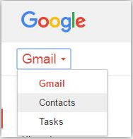 enter Google contacts