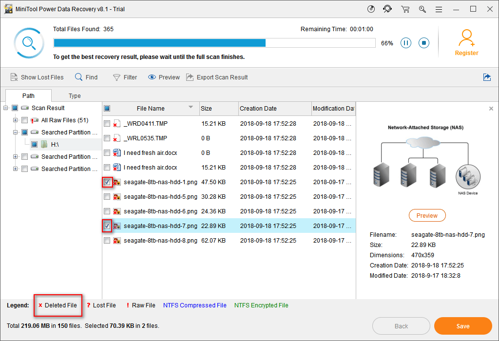 recover deleted files