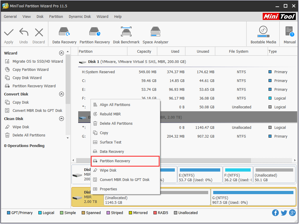 choose Partition Recovery