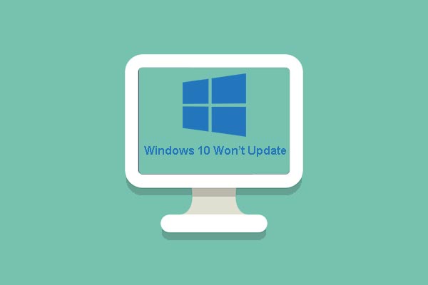 Windows 10 ne se mettra pas à jour't update