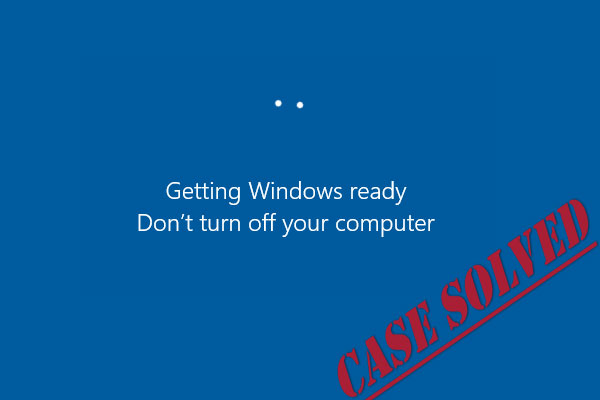 getting Windows ready stuck