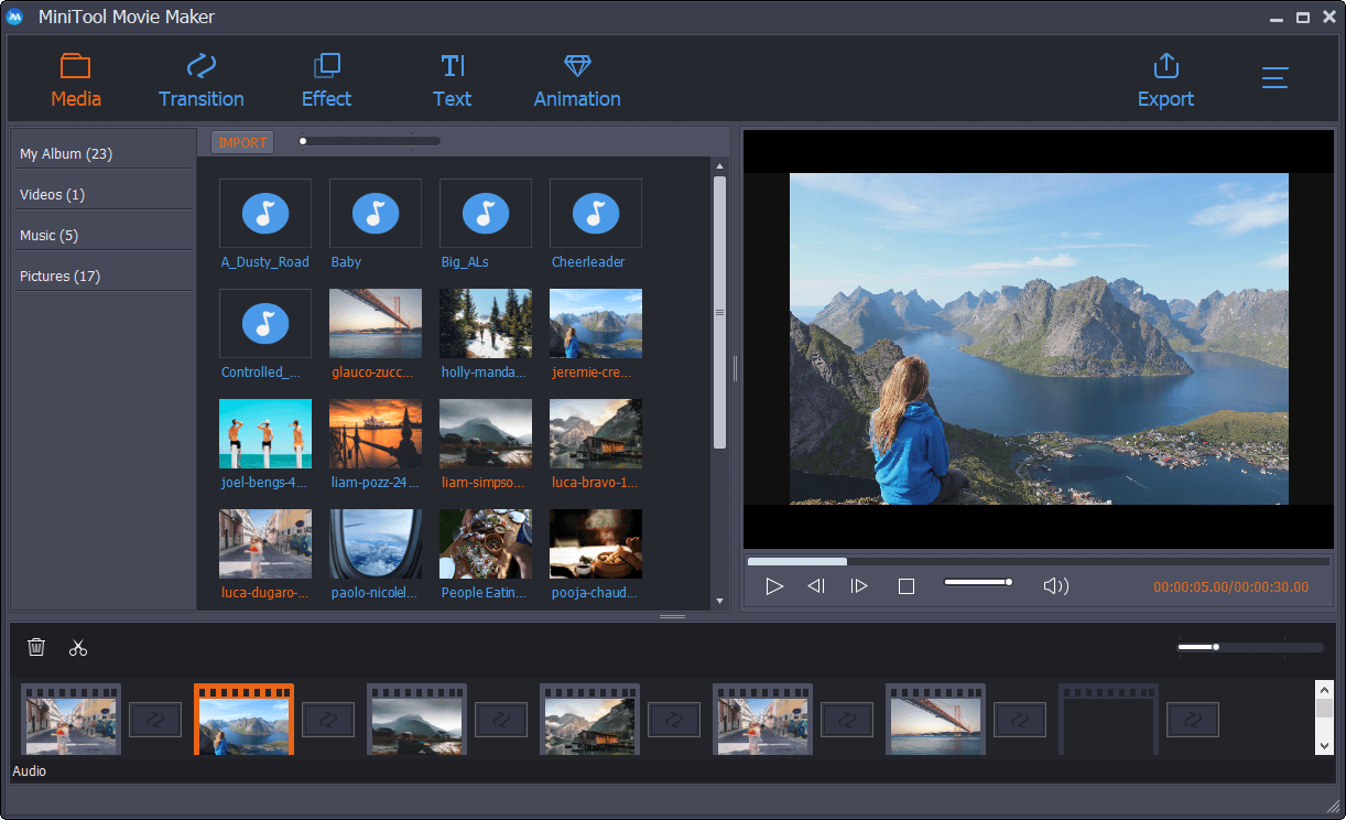The Best Free Slideshow Maker MiniTool Movie Maker (2020)