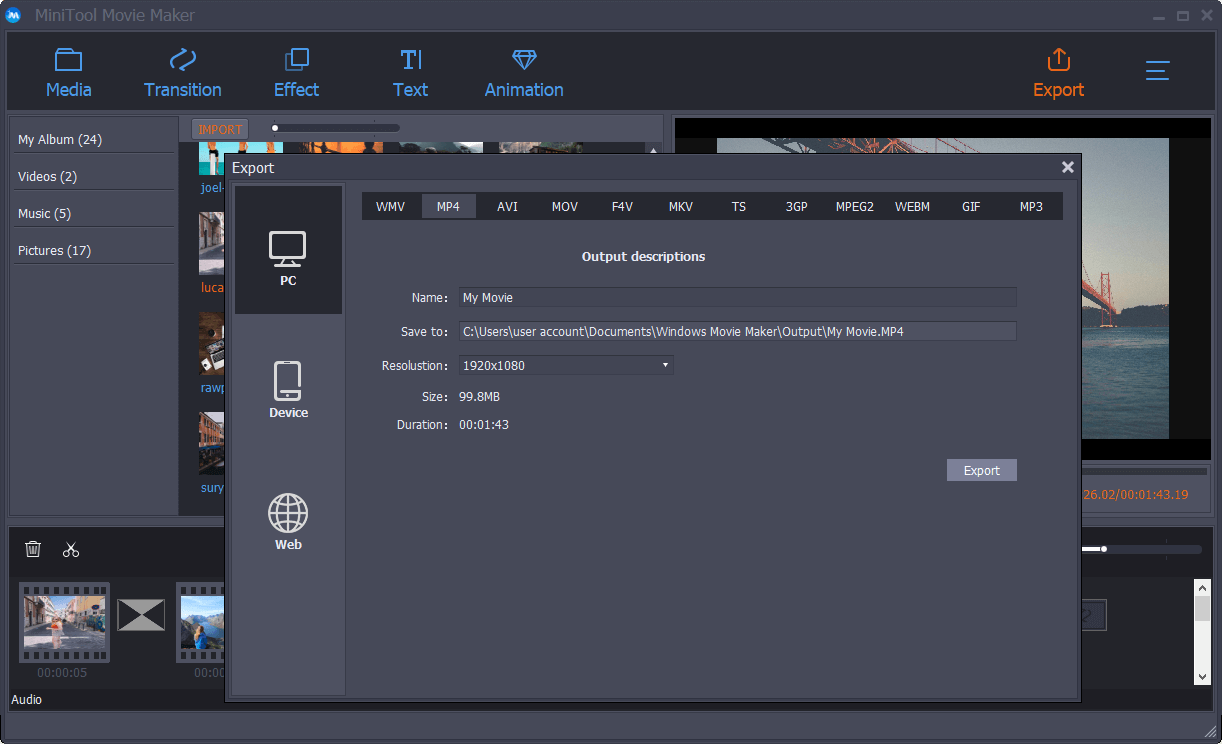 The Best Free Slideshow Maker MiniTool Movie Maker (2020)
