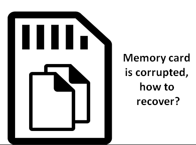 corrupted memory card