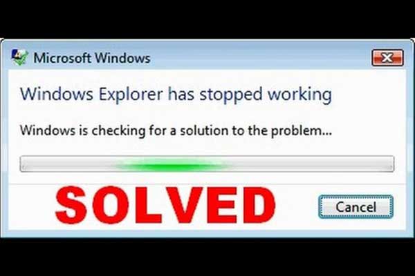 windows explorer has stopped working thumbnail