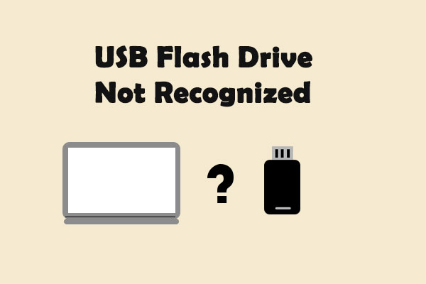 USB flash drive not recognized