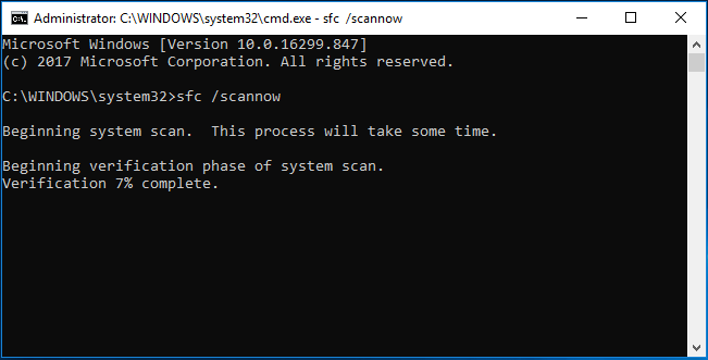 type the command to continue