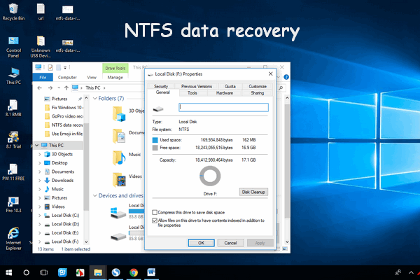como recuperar algum sistema de arquivos NTFS