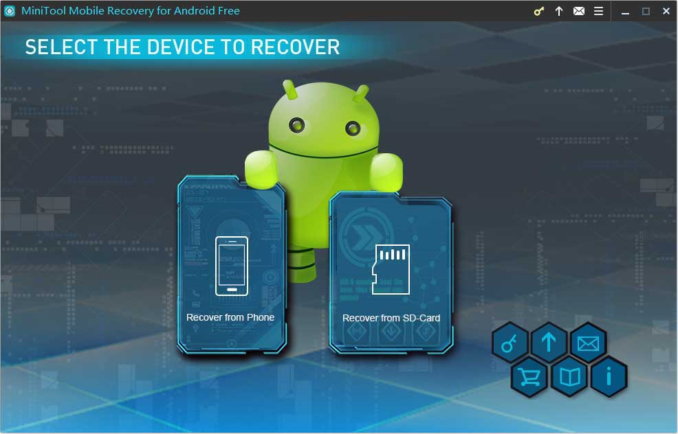 main interface of MiniTool Mobile Recovery for Android