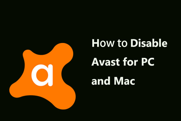 how do you disable avast antivirus