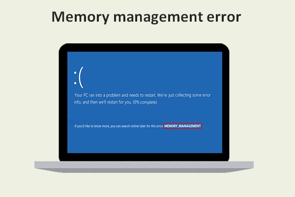 acer aspire blue screen memory management