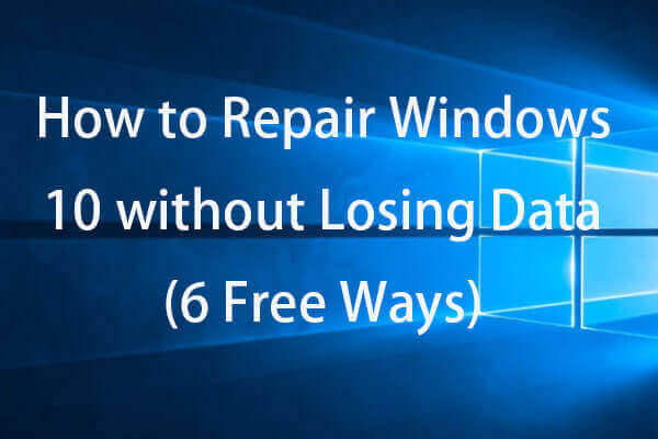 windows 10 repair install