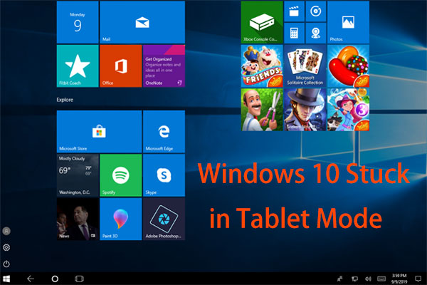 Windows 10 stuck in Tablet Mode