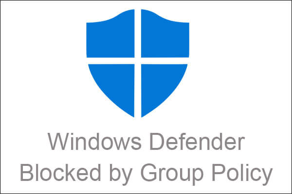 windows defender blocked by group policy thumbnail
