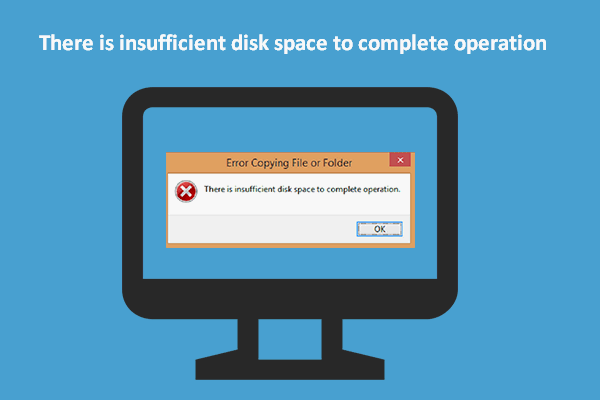 insufficient disk space to complete operation thumbnail