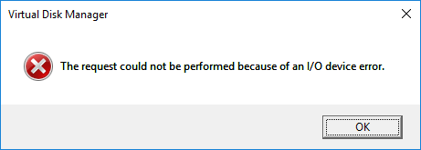 Win32 error code 1117