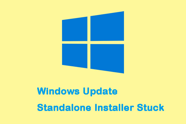 Windows Update Standalone Installer stuck