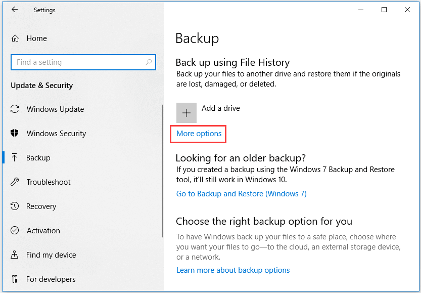 how to restore windows 10 lost files