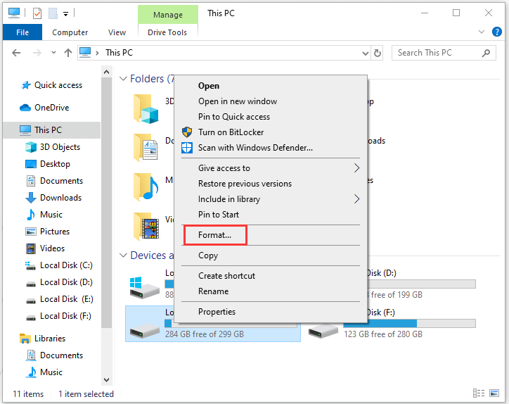 How To Format C Drive In Windows 10