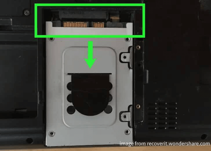 remove hard drive from the connectors