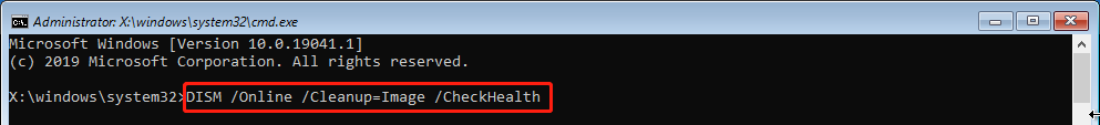 run DISM command in clean boot